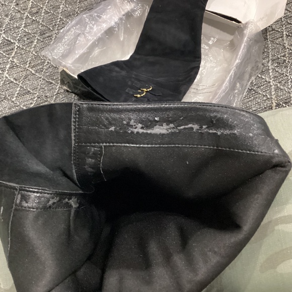 NINE WEST | BLACK SUEDE | KNEE HIGH | SZ 12 M - Picture 7 of 14